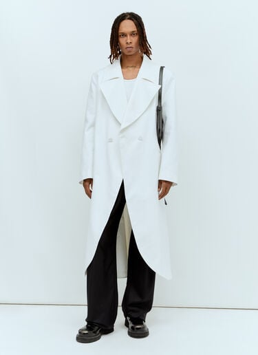 Double Button Coat Aaron Esh Double Button Coat White ash0154006