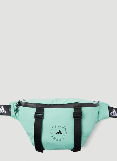 로고 프린트 벨트 백 adidas by Stella McCartney 로고 프린트 벨트 백 라이트 그린 asm0247021