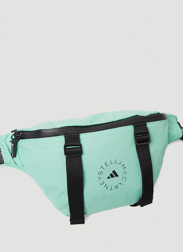 로고 프린트 벨트 백 adidas by Stella McCartney 로고 프린트 벨트 백 라이트 그린 asm0247021