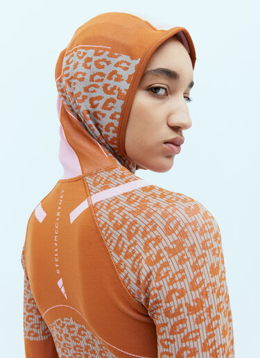TrueStrength Seamless Hooded Sweatshirt adidas by Stella McCartney TrueStrength Seamless Hooded Sweatshirt Orange asm0254027