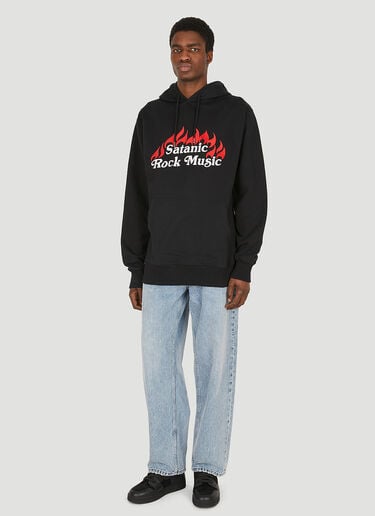 Assid Satanic Rock Music Hooded Sweatshirt Black ass0344008