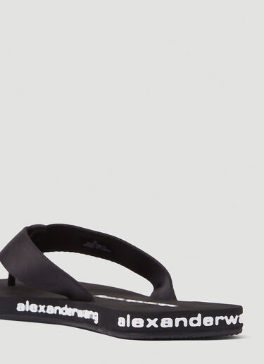 Alexander Wang 로고 슬리퍼 블랙 awg0245031