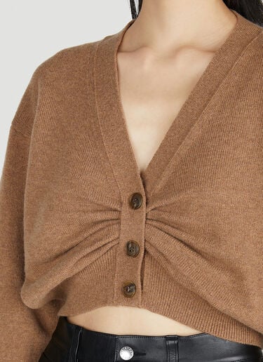 Alexander Wang Draped Cardigan Brown awg0251028
