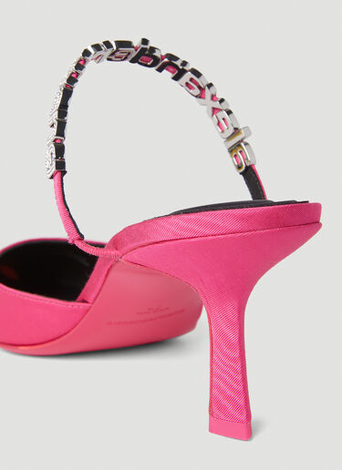 Delphine Logo Strap Mules Alexander Wang Delphine Logo Strap Mules Pink awg0251053