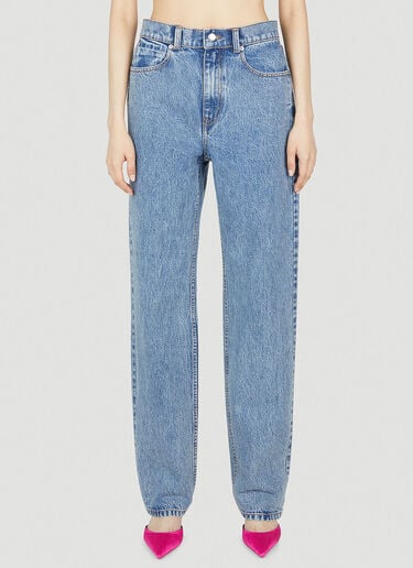 워시드 스트레이트 레그 진 Alexander Wang 워시드 스트레이트 레그 진 블루 awg0252002
