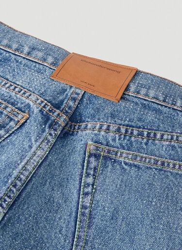 워시드 스트레이트 레그 진 Alexander Wang 워시드 스트레이트 레그 진 블루 awg0252002