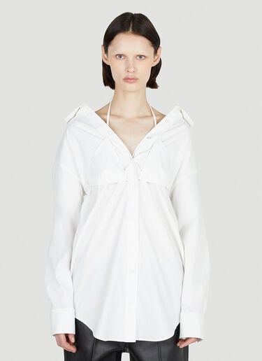 레이어드 비키니 셔츠 Alexander Wang 레이어드 비키니 셔츠 화이트 awg0252006