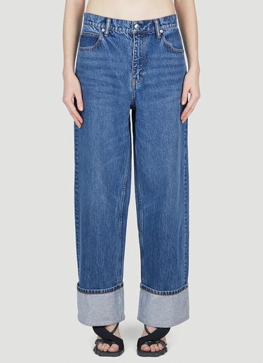 Crystal Cuff Jeans Alexander Wang Crystal Cuff Jeans Blue awg0252014