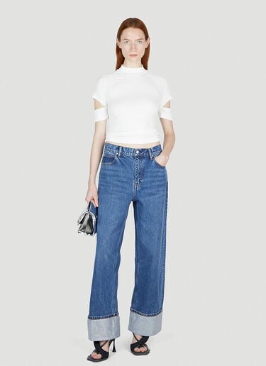 Crystal Cuff Jeans Alexander Wang Crystal Cuff Jeans Blue awg0252014