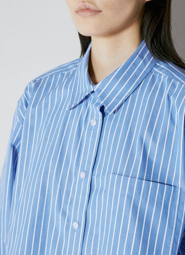 男友风条纹衬衫 Alexander Wang 男友风条纹衬衫 蓝 awg0253014
