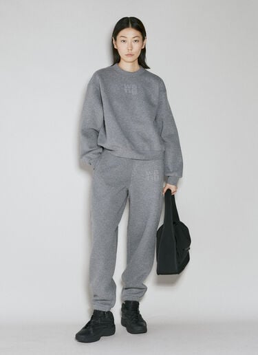 Alexander Wang 글리터 테리 스웨트셔츠 그레이 awg0253018