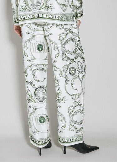 Money Print Silk Pants Alexander Wang Money Print Silk Pants White awg0253022