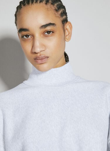 Alexander Wang 크롭 하이넥 스웨터 그레이 awg0255025