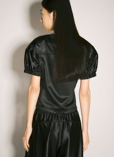Fitted Football Top Alexander Wang Fitted Football Top Black awg0257012