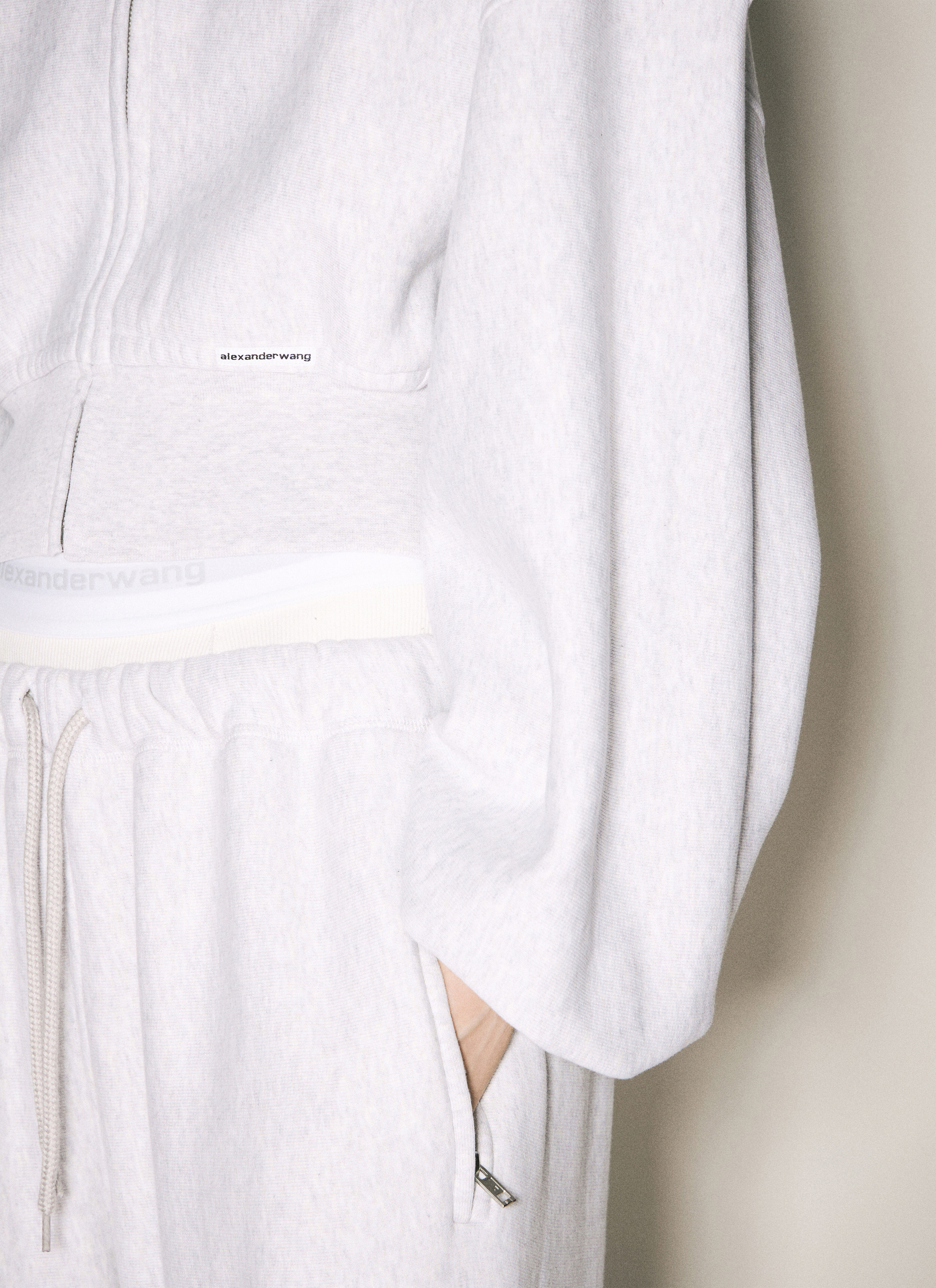 大特価!! Cropped Women's' Wang Alexander Zip-Up in Sweatshirt Hooded レディースウェア