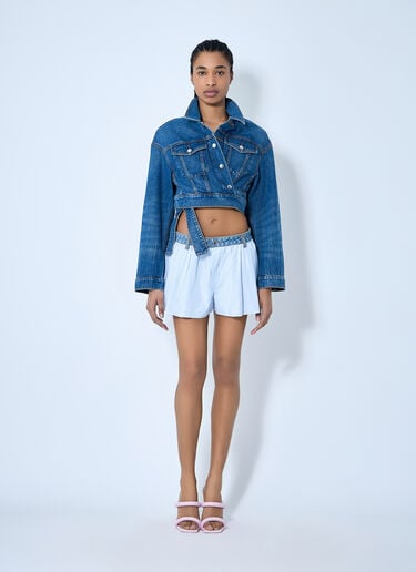 Denim Waistband Shorts Alexander Wang Denim Waistband Shorts Blue awg0260007