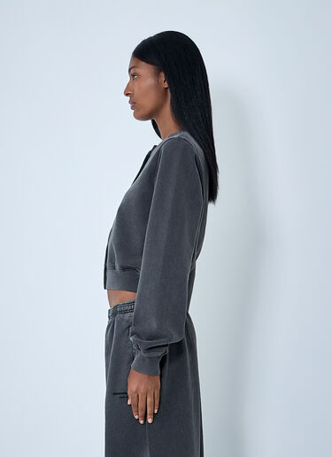 Logo Motif Cardigan Alexander Wang Logo Motif Cardigan Black awg0261002