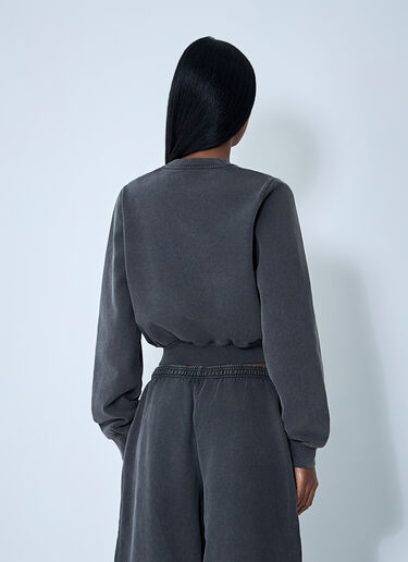 Alexander Wang Logo Motif Cardigan Black awg0261002