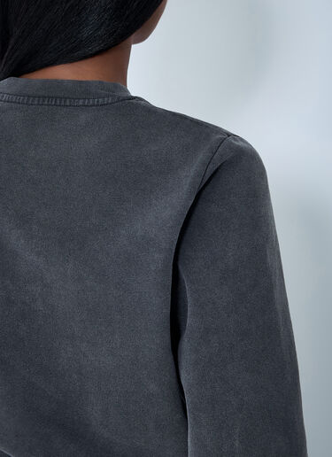 Logo Motif Cardigan Alexander Wang Logo Motif Cardigan Black awg0261002