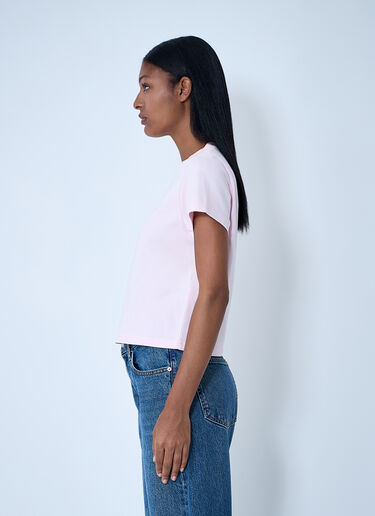 Logo Motif T-Shirt Alexander Wang Logo Motif T-Shirt Pink awg0261003