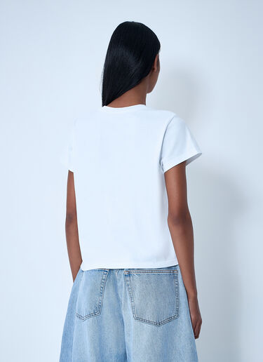 Alexander Wang Logo Motif T-Shirt White awg0261004