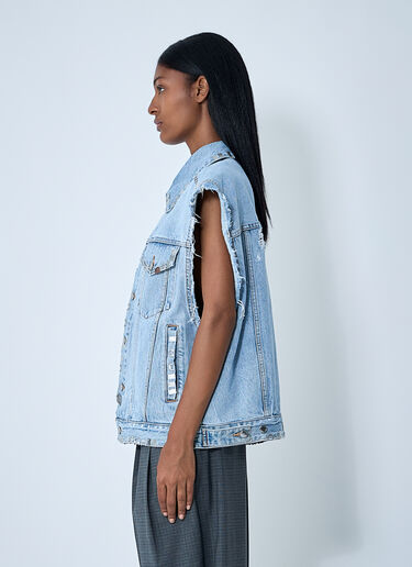 Distressed Denim Vest Alexander Wang Distressed Denim Vest Light Blue awg0261012