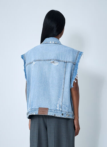 Alexander Wang Distressed Denim Vest Light Blue awg0261012