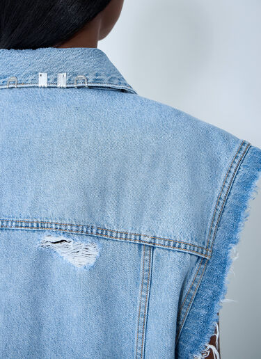 Distressed Denim Vest Alexander Wang Distressed Denim Vest Light Blue awg0261012