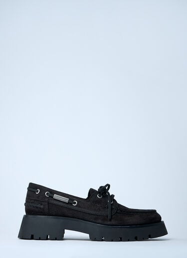Alexander Wang 스웨이드 카슨 보트 로퍼  브라운 awg0261022