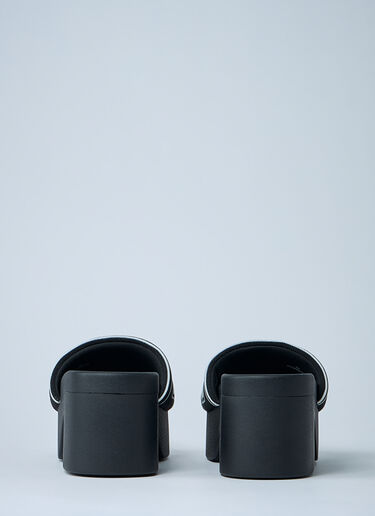 Alexander Wang Logo Motif Platform Sandals Black awg0261025