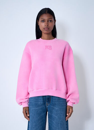 Alexander Wang Logo Motif Sweatshirt Pink awg0261029