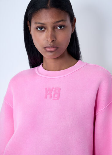 Alexander Wang Logo Motif Sweatshirt Pink awg0261029