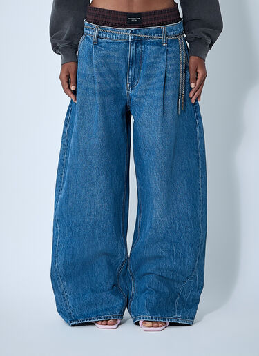 Exposed Boxer Jeans Alexander Wang Exposed Boxer Jeans Denim awg0261034