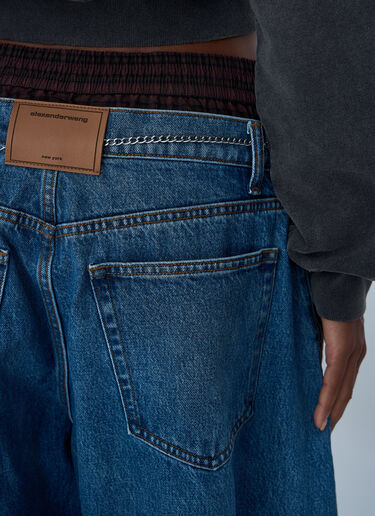 Exposed Boxer Jeans Alexander Wang Exposed Boxer Jeans Denim awg0261034