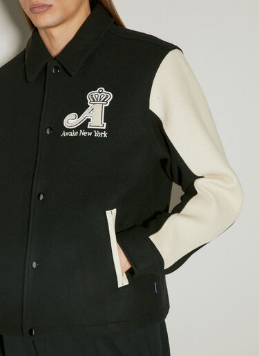 Crown Varsity Jacket Awake NY Crown Varsity Jacket Black awk0154001