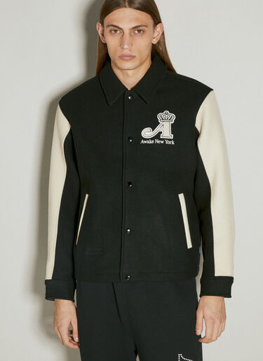 Crown Varsity Jacket Awake NY Crown Varsity Jacket Black awk0154001