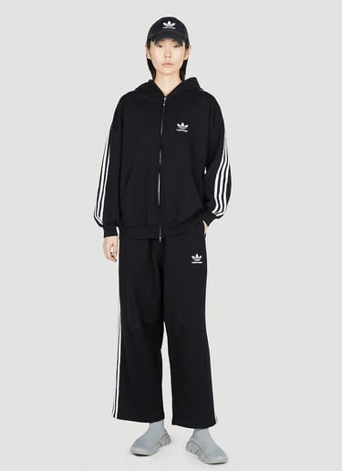Logo Zip Hooded Sweatshirt Balenciaga x adidas Logo Zip Hooded Sweatshirt Black axb0251012