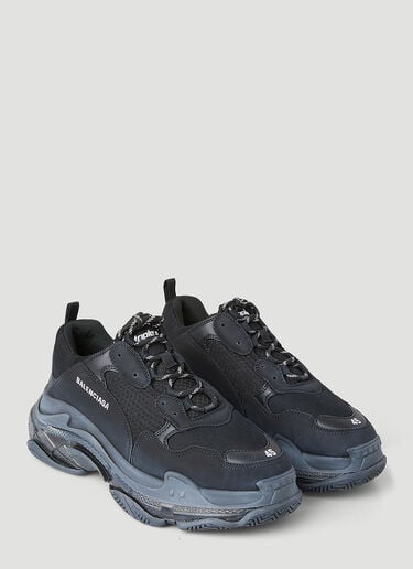 Balenciaga Triple S Clear Sole Sneakers Black bal0147017