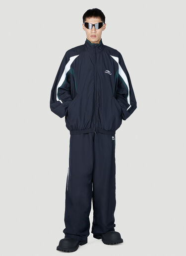 Balenciaga 徽标刺绣运动裤 藏蓝色 bal0151016