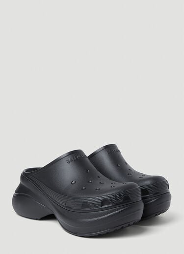 Crocs Platform Mules Balenciaga Crocs Platform Mules Black bal0152063