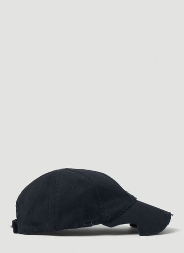 Piercing Baseball Cap Balenciaga Piercing Baseball Cap Black bal0152079