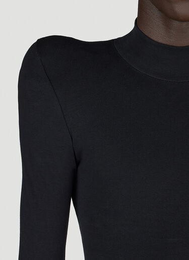 Rounded Shoulder Highneck Sweater Balenciaga Rounded Shoulder Highneck Sweater Black bal0154008