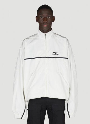 ロゴモチーフトラックジャケット Balenciaga ロゴモチーフトラックジャケット ホワイト bal0154010