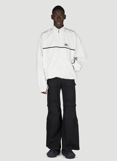 ロゴモチーフトラックジャケット Balenciaga ロゴモチーフトラックジャケット ホワイト bal0154010