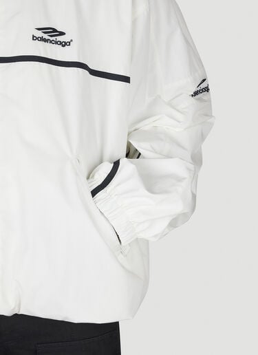 ロゴモチーフトラックジャケット Balenciaga ロゴモチーフトラックジャケット ホワイト bal0154010