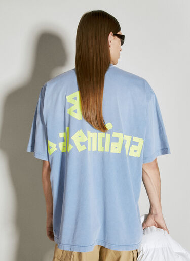 Tape T-Shirt Balenciaga Tape T-Shirt Blue bal0155014