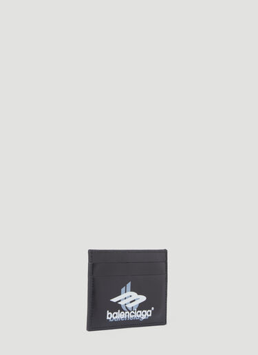 Balenciaga 로고 프린트 카드홀더 블랙 bal0155046