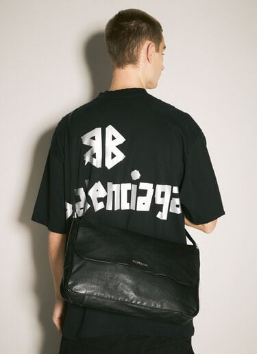 Balenciaga Grungy Medium Messenger Bag Black bal0158017