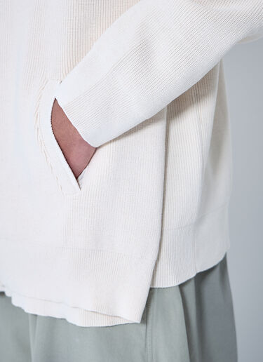 Interwined Zip-Up Sweater Balenciaga Interwined Zip-Up Sweater White bal0159005