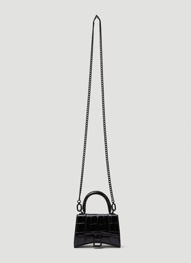 Balenciaga Hourglass Mini Top Handle Bag Black bal0245046